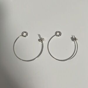 Sterling silver hoop earrings